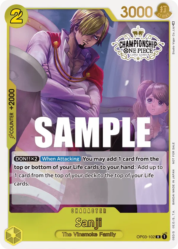 Sanji OP03-102 Alternate Art