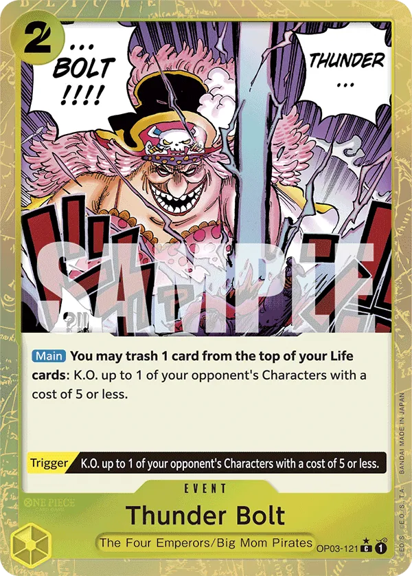 Thunder Bolt OP03-121 Alternate Art