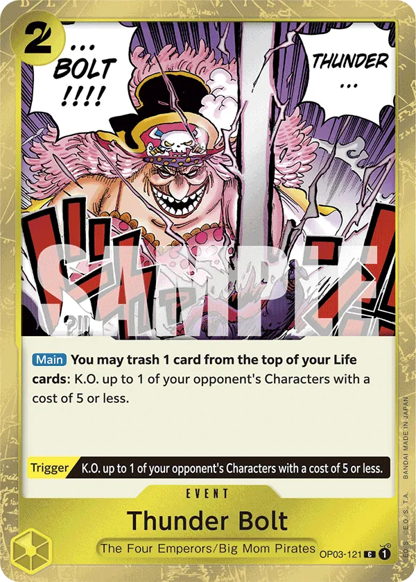 Thunder Bolt OP03-121 Pirate Foil