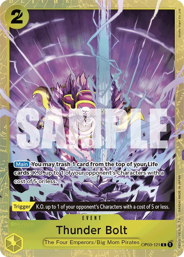 Thunder Bolt OP03-121 Alternate Art