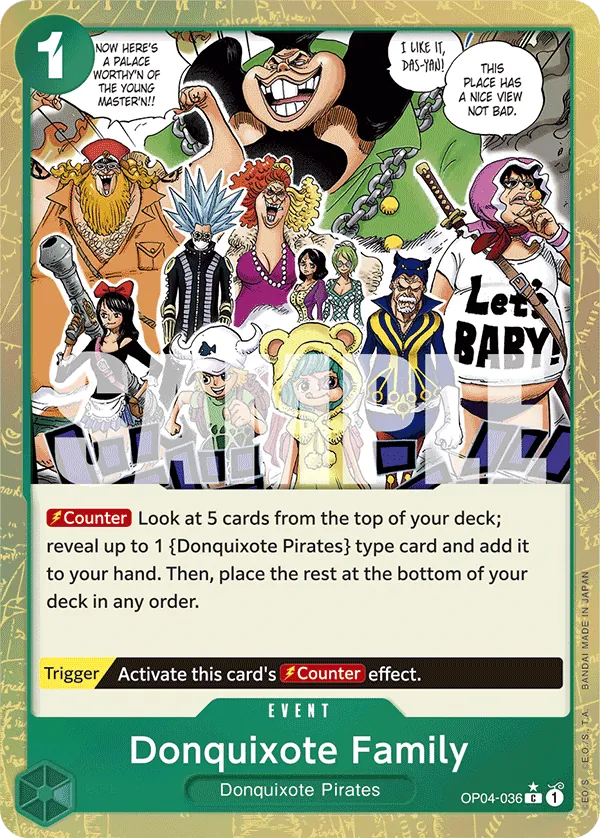Donquixote Family OP04-036 Alternate Art