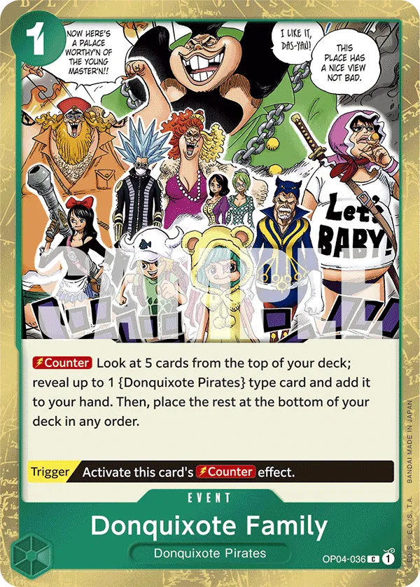 Donquixote Family OP04-036 Pirate Foil