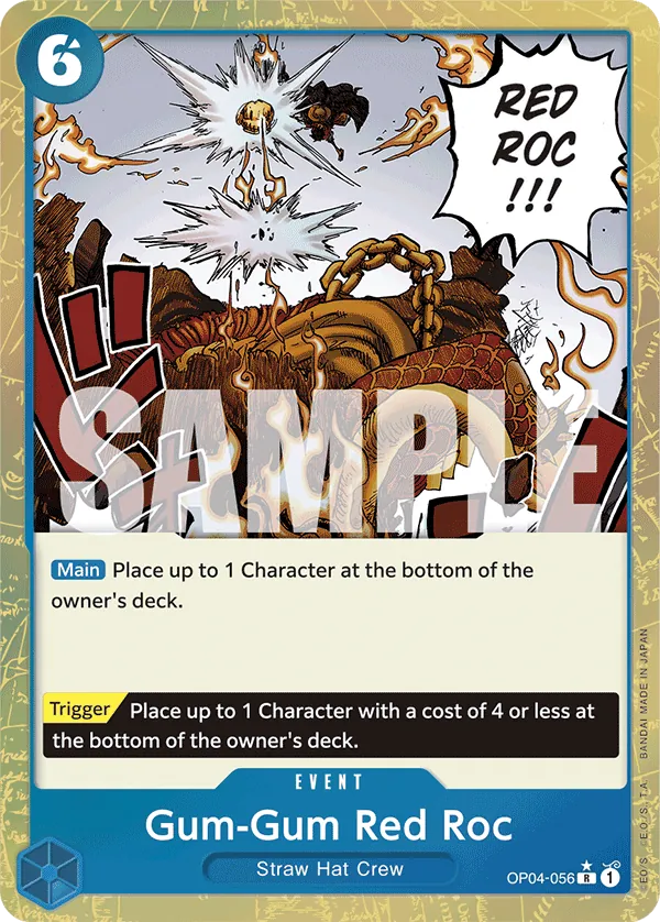 Gum-Gum Red Roc OP04-056 Alternate Art