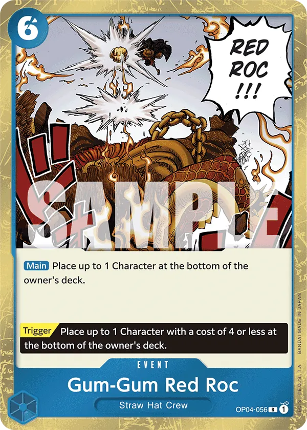 Gum-Gum Red Roc OP04-056 Pirate Foil