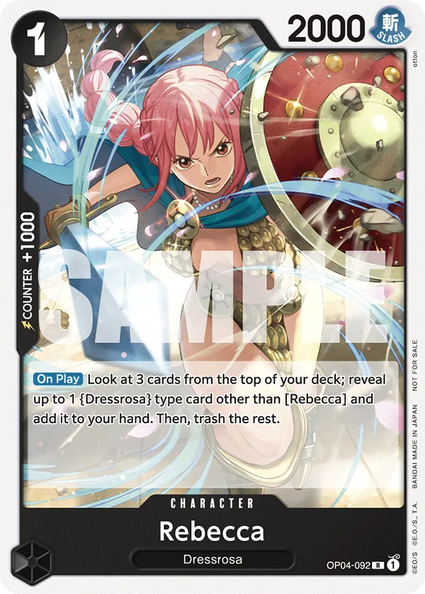 Rebecca OP04-092 Alternate Art