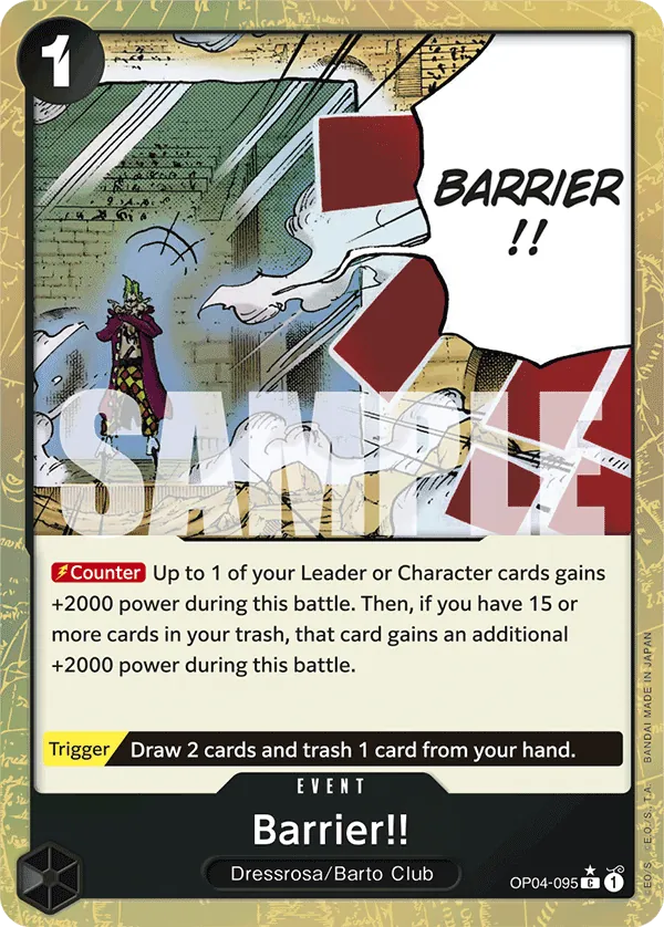Barrier!! OP04-095 Alternate Art