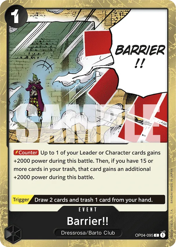 Barrier!! OP04-095 Pirate Foil