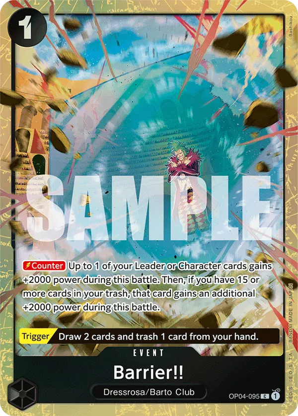 Barrier!! OP04-095 Alternate Art