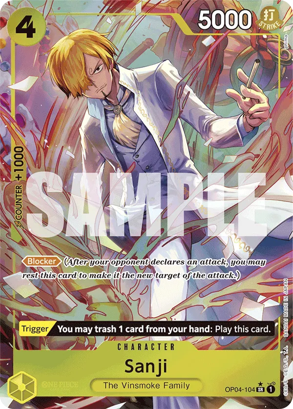 Sanji OP04-104 Alternate Art