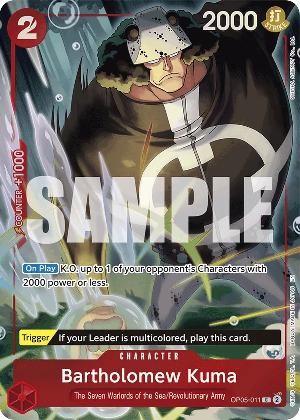 Bartholomew Kuma OP05-011 Alternate Art