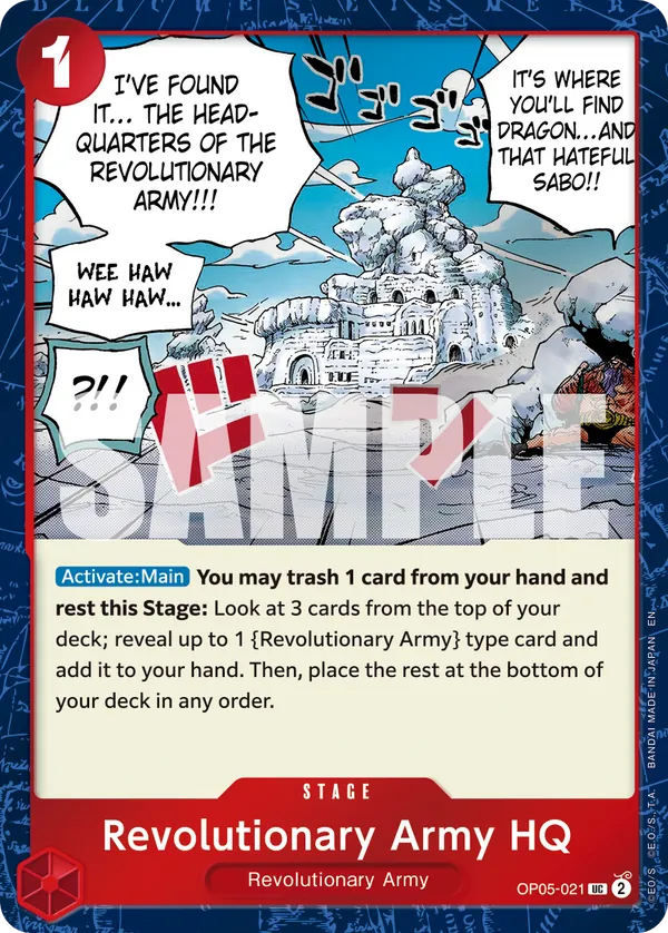 Revolutionary Army HQ OP05-021 Pirate Foil