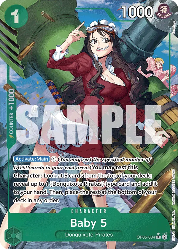 Baby 5 OP05-034 Alternate Art