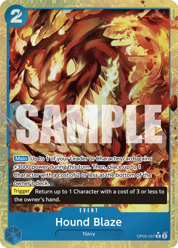 Hound Blaze OP05-057 Alternate Art
