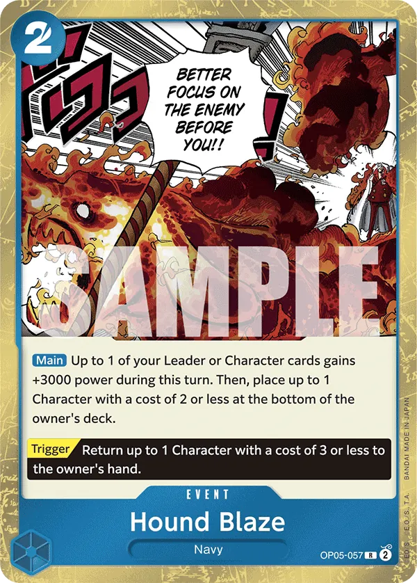Hound Blaze OP05-057 Pirate Foil