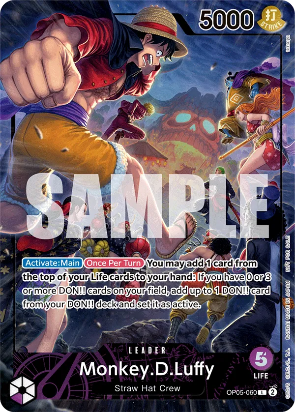 Monkey.D.Luffy OP05-060 Alternate Art
