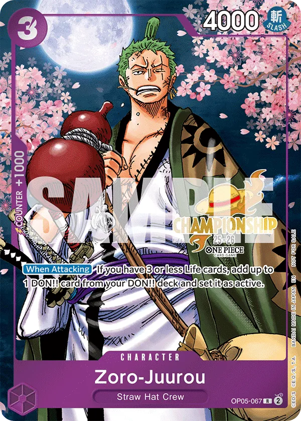 Zoro-Juurou OP05-067 Alternate Art