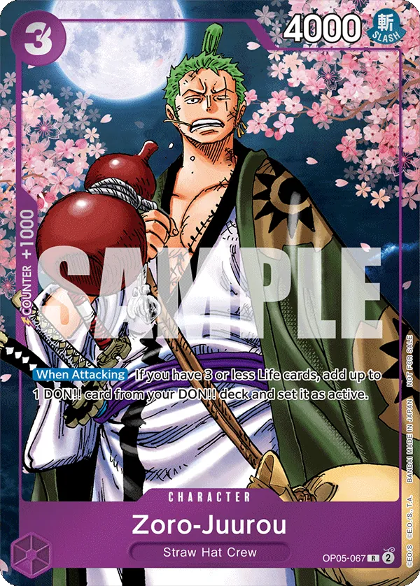 Zoro-Juurou OP05-067 Alternate Art