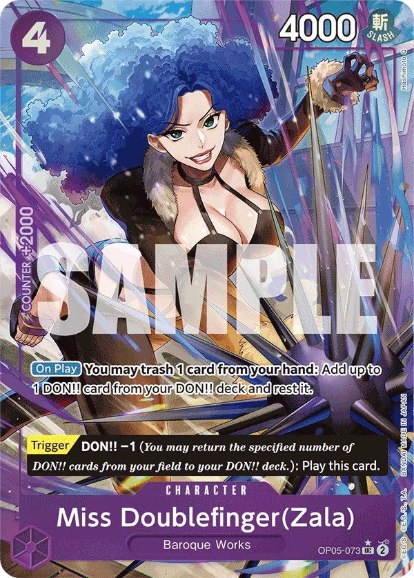Miss Doublefinger(Zala) OP05-073 Full Art