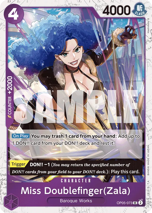 Miss Doublefinger(Zala) OP05-073 Pirate Foil