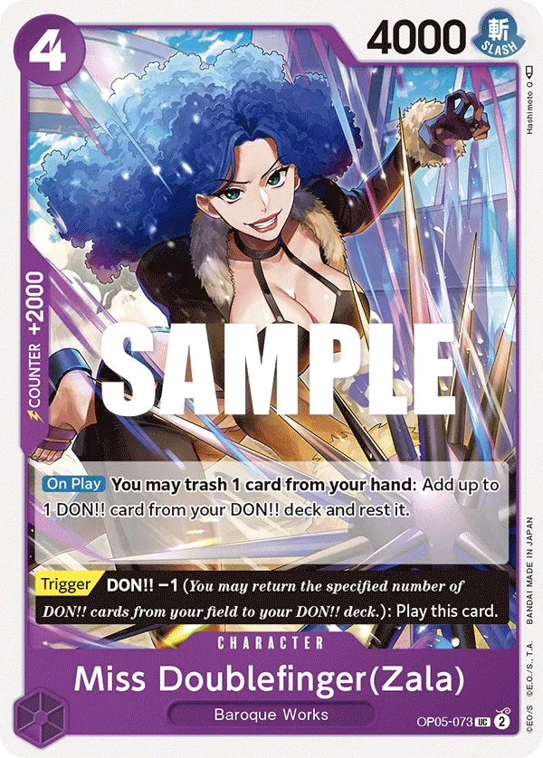 Miss Doublefinger(Zala) OP05-073 Reprint