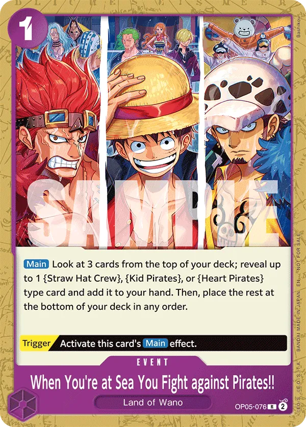 When You're at Sea You Fight against Pirates!! OP05-076 Alternate Art