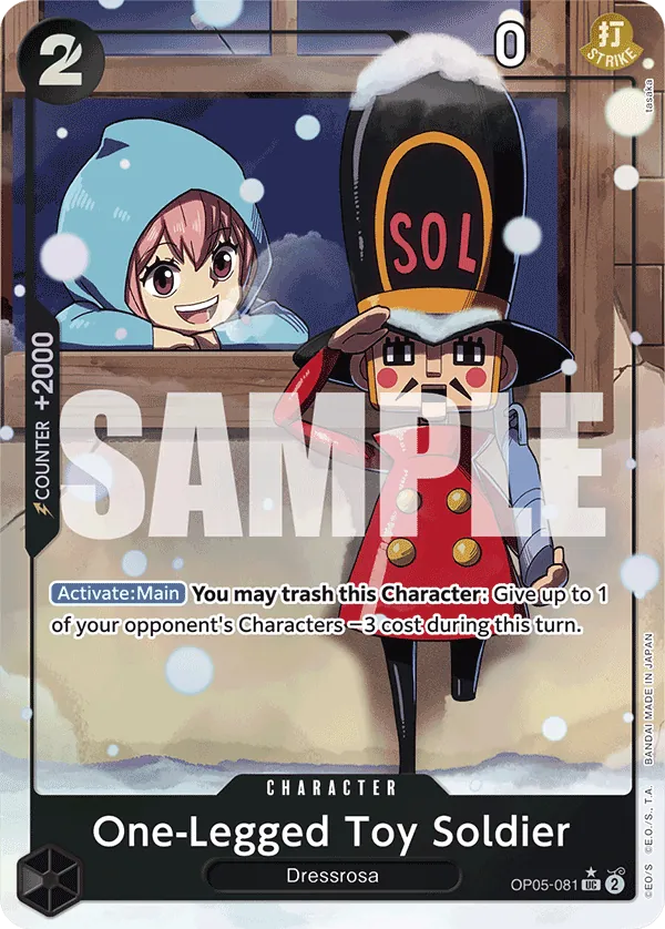 One-Legged Toy Soldier OP05-081 Alternate Art