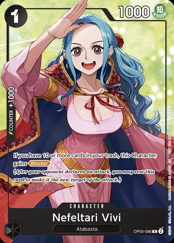 Nefeltari Vivi OP05-086 Alternate Art