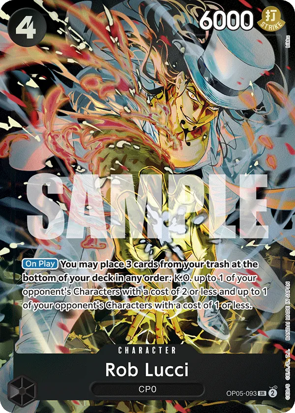 Rob Lucci OP05-093 Alternate Art