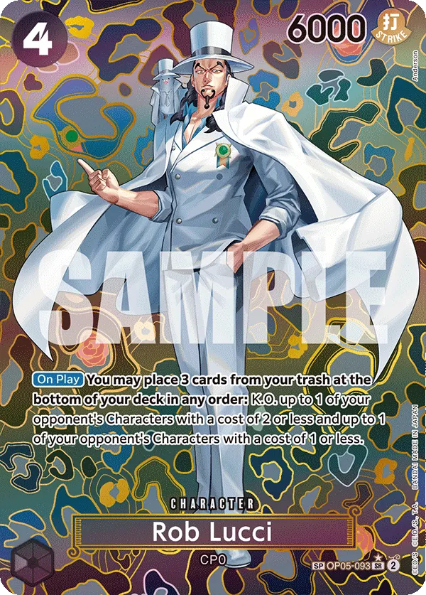 Rob Lucci OP05-093 Alternate Art