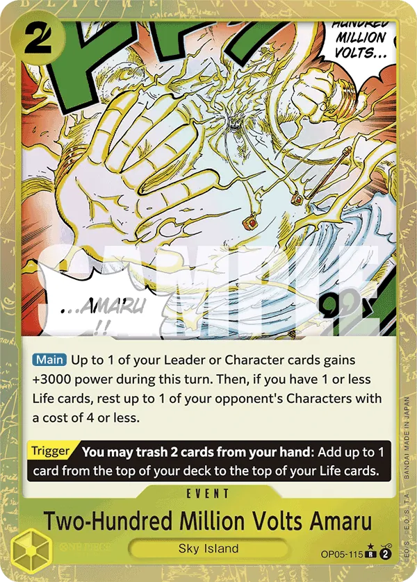 Two-Hundred Million Volts Amaru OP05-115 Alternate Art