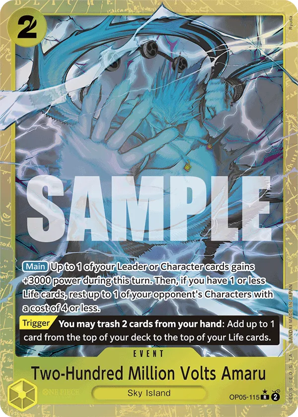 Two-Hundred Million Volts Amaru OP05-115 Alternate Art