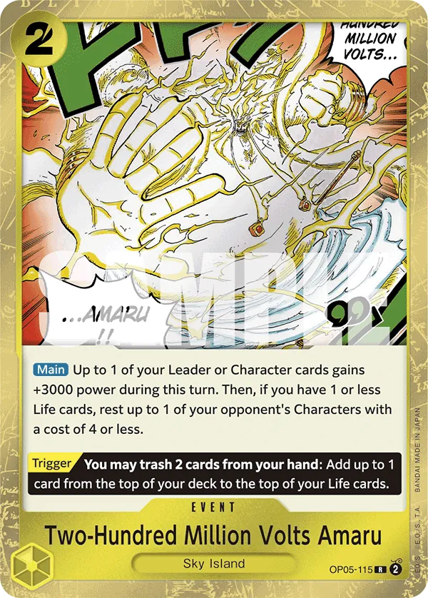 Two-Hundred Million Volts Amaru OP05-115 Pirate Foil