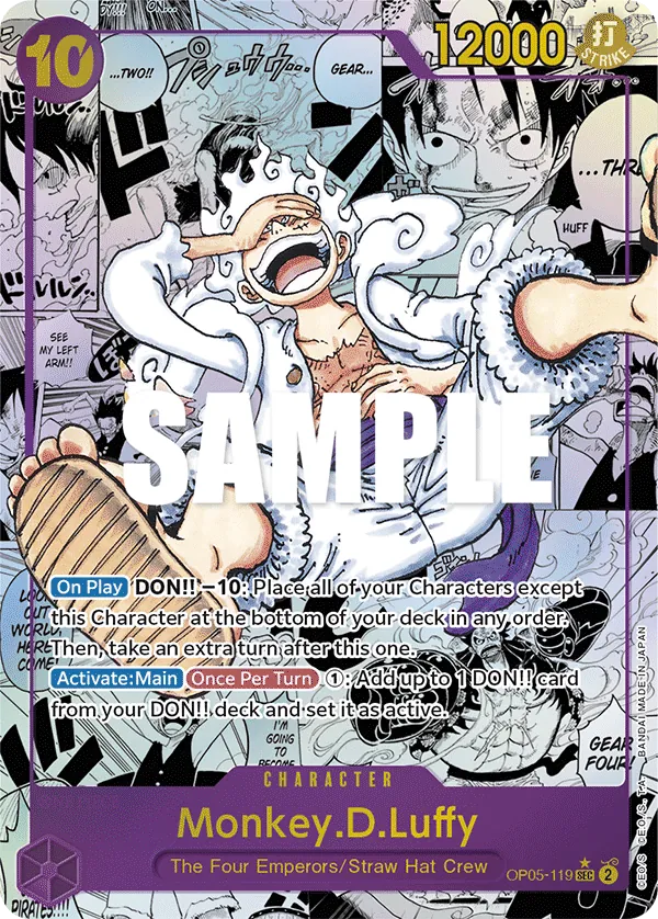 Monkey.D.Luffy OP05-119 Manga Rare