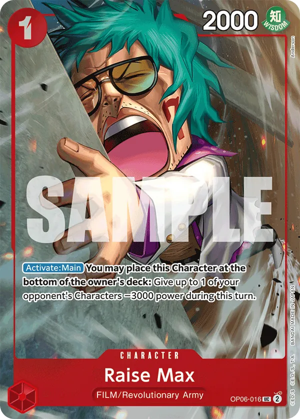 Raise Max OP06-016 Alternate Art