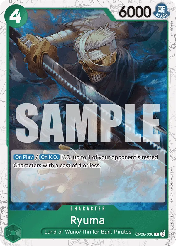 Ryuma OP06-036 Pirate Foil