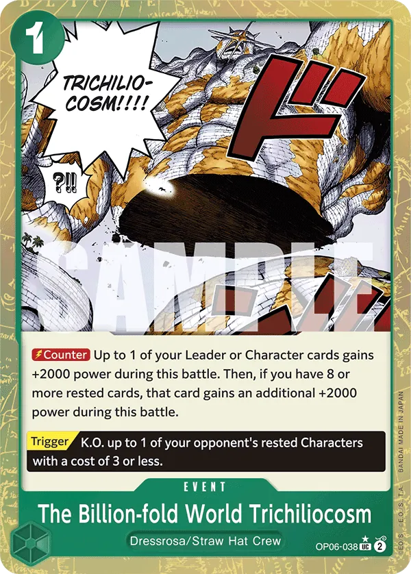 The Billion-fold World Trichiliocosm OP06-038 Alternate Art