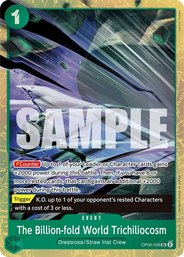 The Billion-fold World Trichiliocosm OP06-038 Alternate Art