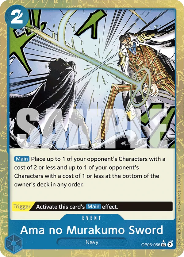 Ama no Murakumo Sword OP06-056 Alternate Art