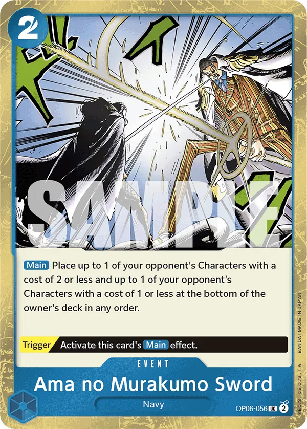 Ama no Murakumo Sword OP06-056 Pirate Foil