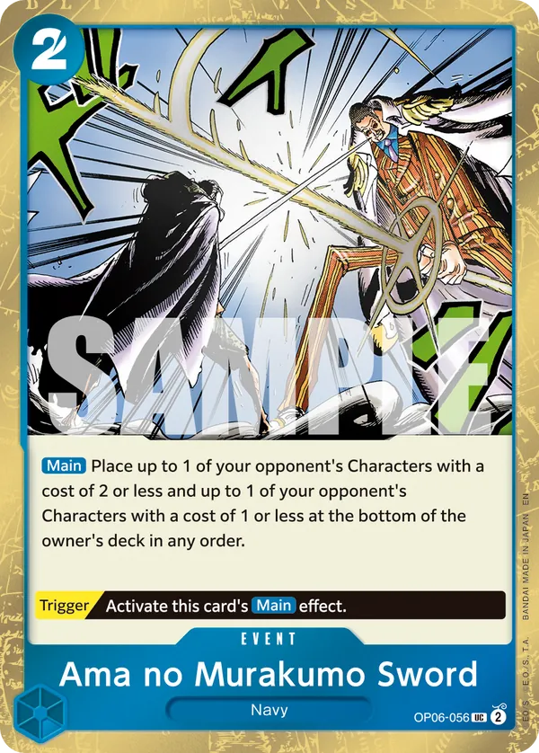 Ama no Murakumo Sword OP06-056 Pirate Foil