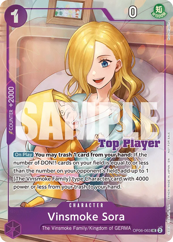 Vinsmoke Sora OP06-063 Alternate Art