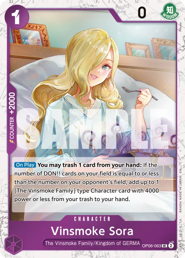 Vinsmoke Sora OP06-063 Pirate Foil
