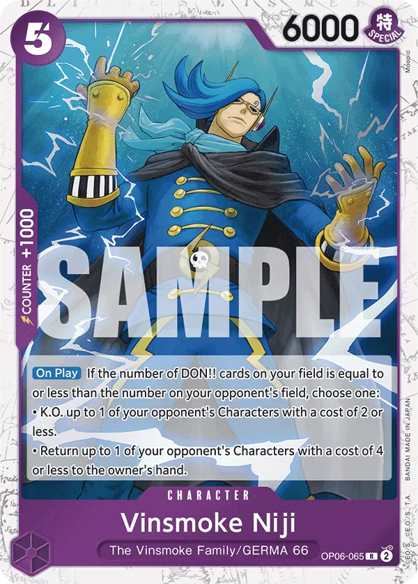 Vinsmoke Niji OP06-065 Pirate Foil