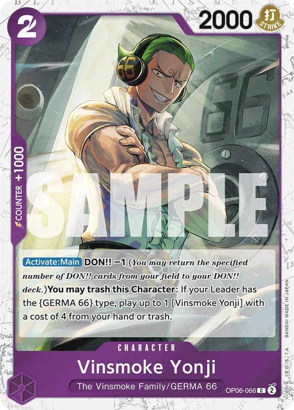 Vinsmoke Yonji OP06-066 Pirate Foil