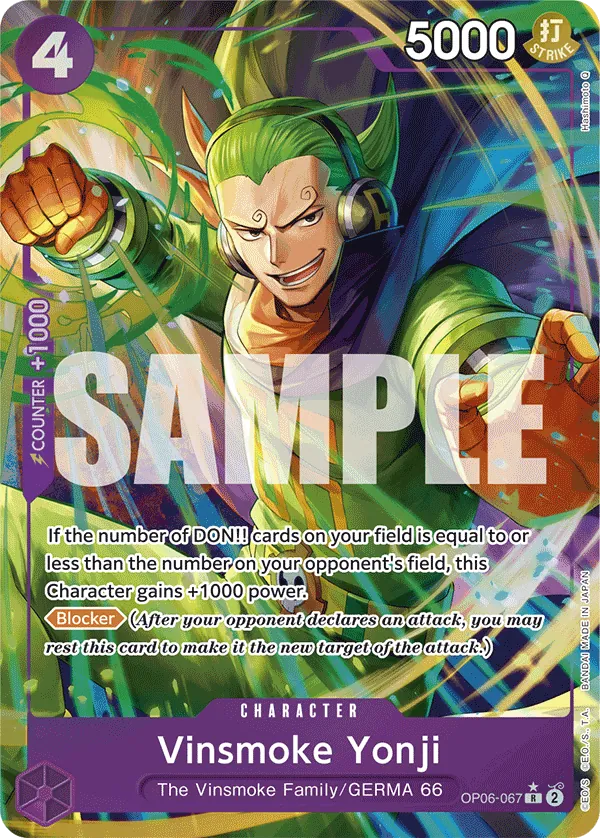 Vinsmoke Yonji OP06-067 Alternate Art