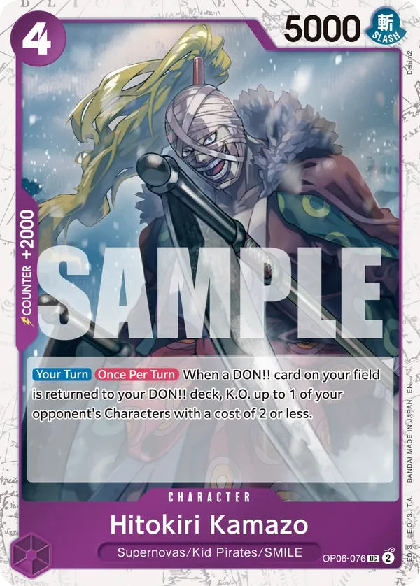 Hitokiri Kamazo OP06-076 Pirate Foil