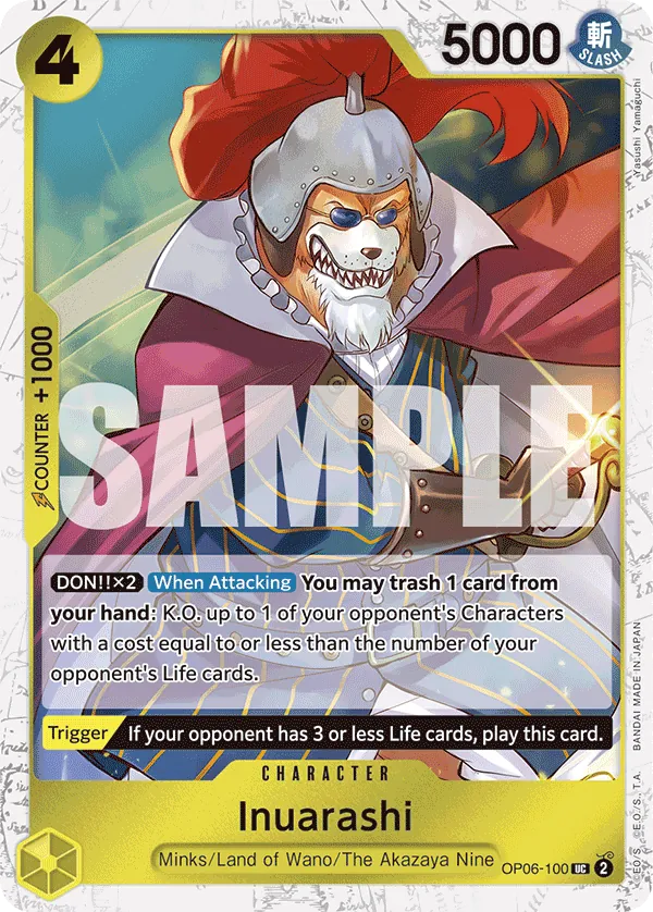 Inuarashi OP06-100 Pirate Foil