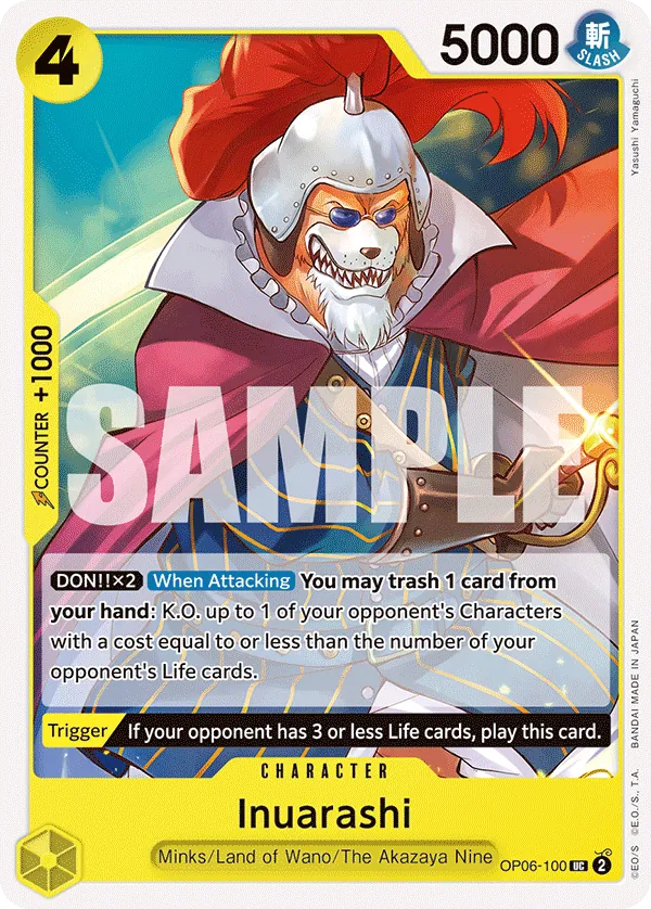 Inuarashi OP06-100 Reprint