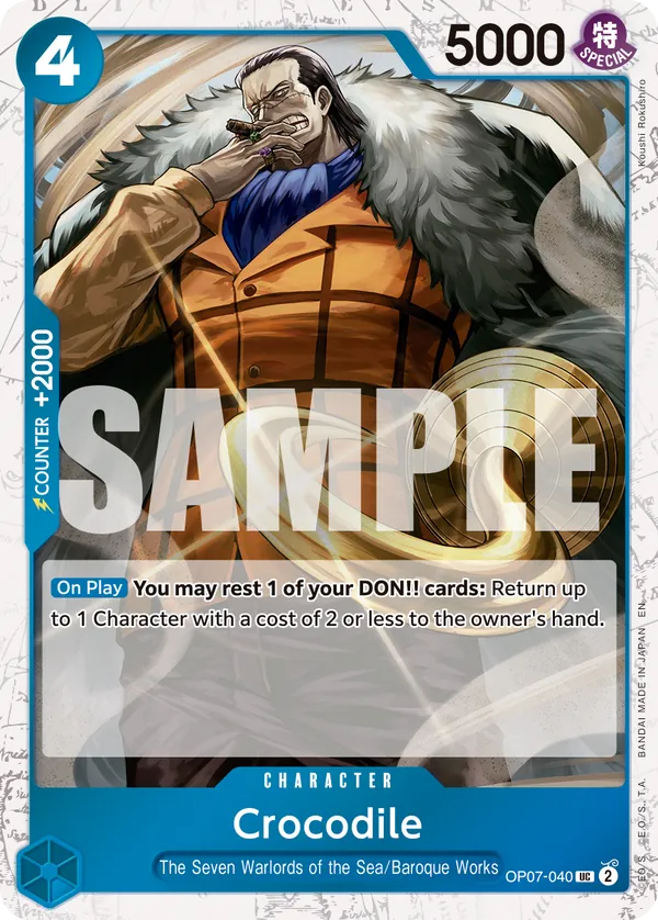 Crocodile OP07-040 Pirate Foil