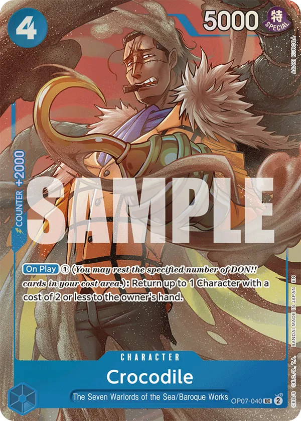 Crocodile OP07-040 Alternate Art